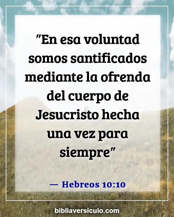 Versículos de la Biblia Sobre Observando la violencia (Hebreos 10:10)