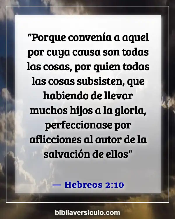 Versículos de la Biblia Sobre Humanidad de jesus (Hebreos 2:10)