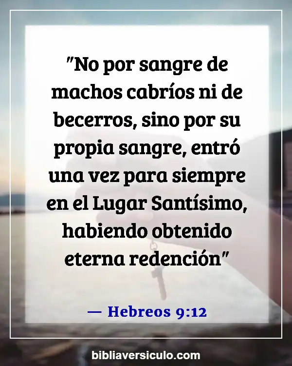 Versículos de la Biblia Sobre El pacto de sangre (Hebreos 9:12)