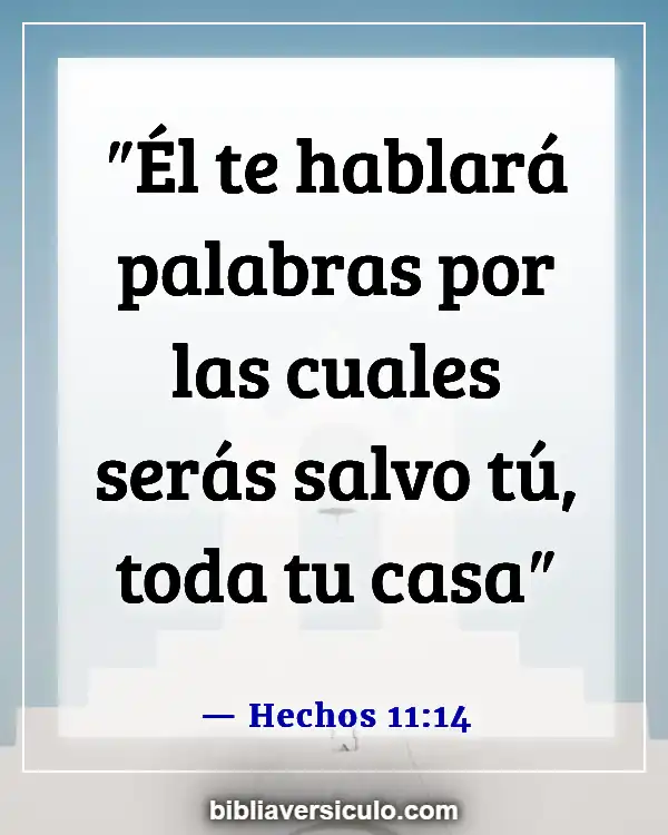 Versículos de la Biblia Sobre Gran Mandamiento (Hechos 11:14)