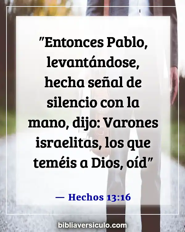 Versículos de la Biblia Sobre Primera misión de Pablo (Hechos 13:16)