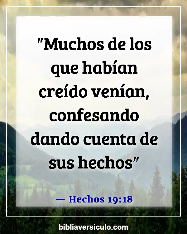 Versículos de la Biblia Sobre Confesión (Hechos 19:18)