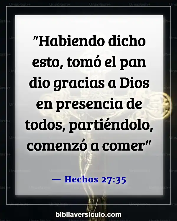 Versículos de la Biblia Sobre Servicios dominicales (Hechos 27:35)