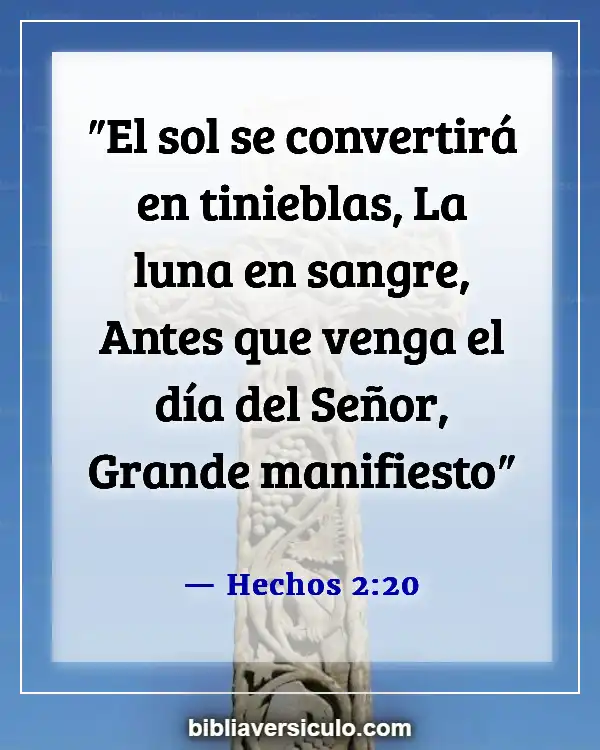 Versículos de la Biblia Sobre El sol (Hechos 2:20)