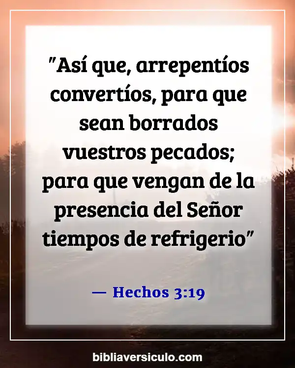 Versículos de la Biblia Sobre Señales del fin de los tiempos (Hechos 3:19)