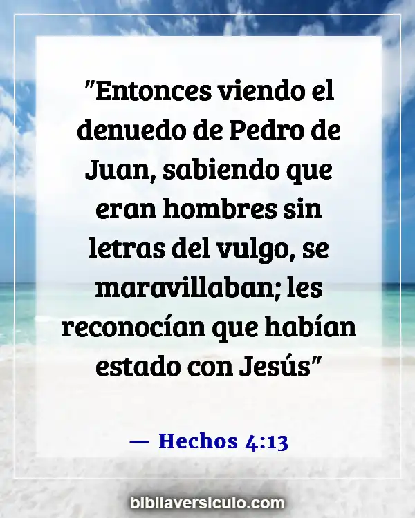Versículos de la Biblia Sobre Éxito en los exámenes (Hechos 4:13)