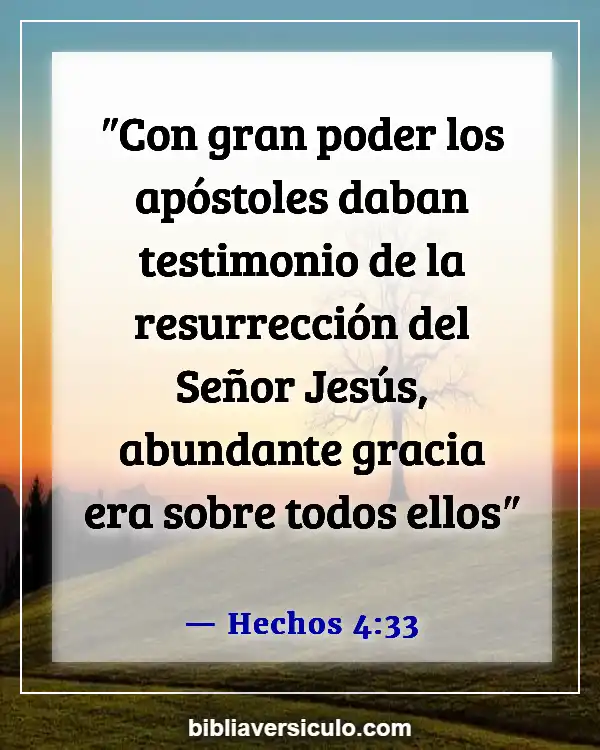 Versículos de la Biblia Sobre Resurrección y vida (Hechos 4:33)