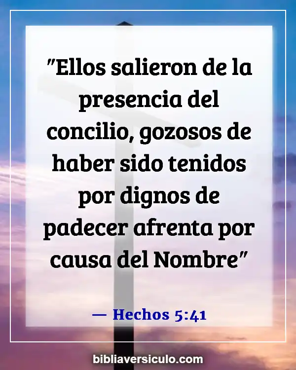 Versículos de la Biblia Sobre Sanedrín (Hechos 5:41)