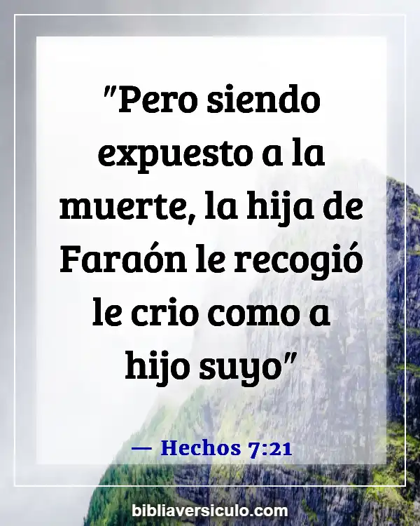 Versículos de la Biblia Sobre Adopción (Hechos 7:21)
