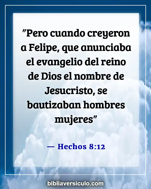 Versículos de la Biblia Sobre Bautismo y salvación (Hechos 8:12)