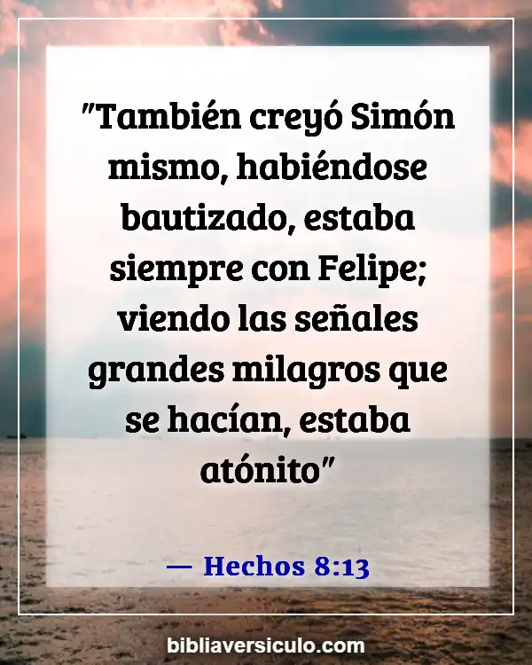 Versículos de la Biblia Sobre Simón (Hechos 8:13)