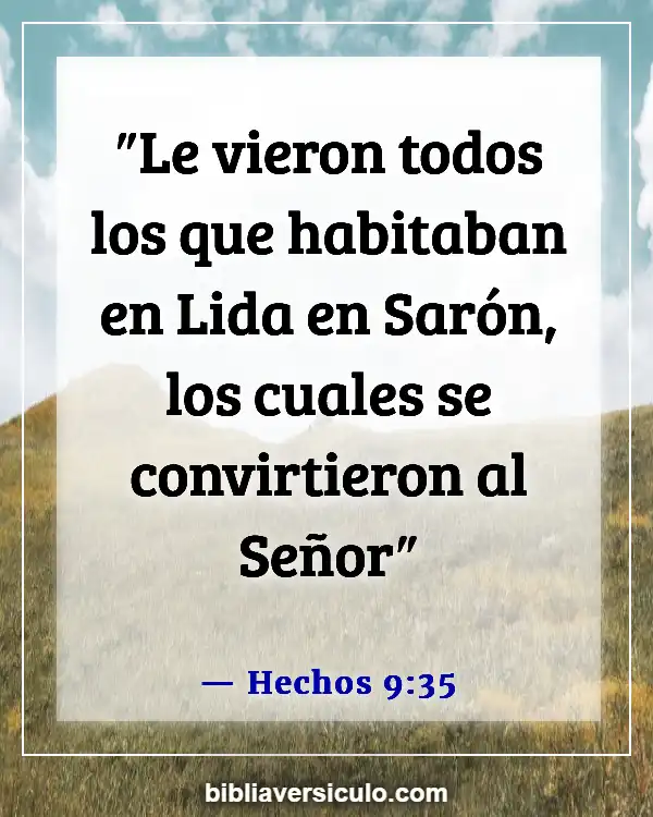 Versículos de la Biblia Sobre Flor de Sharon (Hechos 9:35)