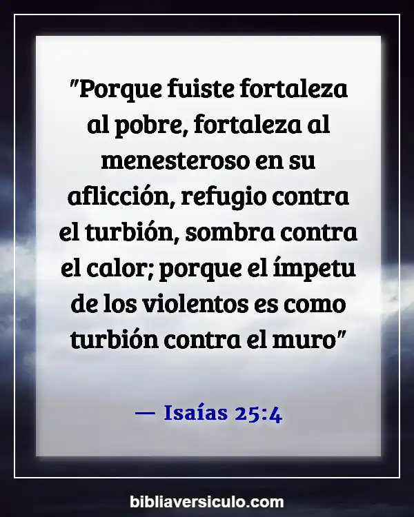 Versículos de la Biblia Sobre Ayudar (Isaías 25:4)