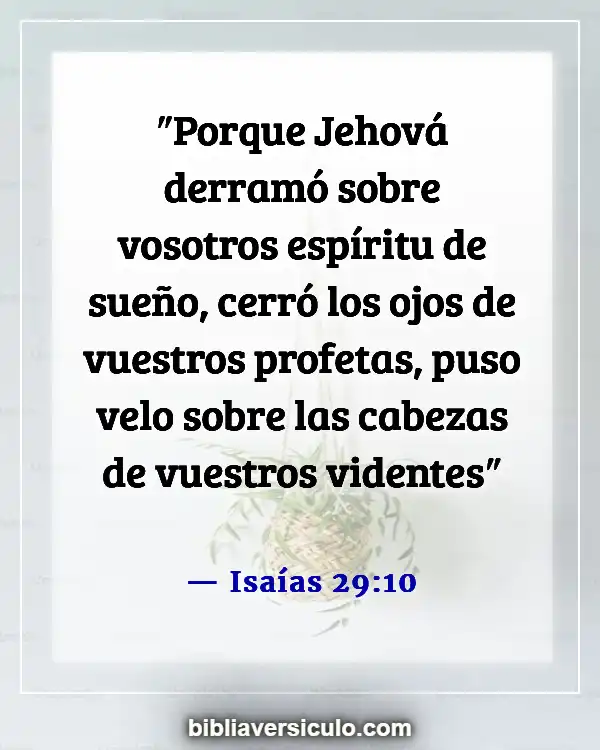 Versículos de la Biblia Sobre Bandera (Isaías 29:10)