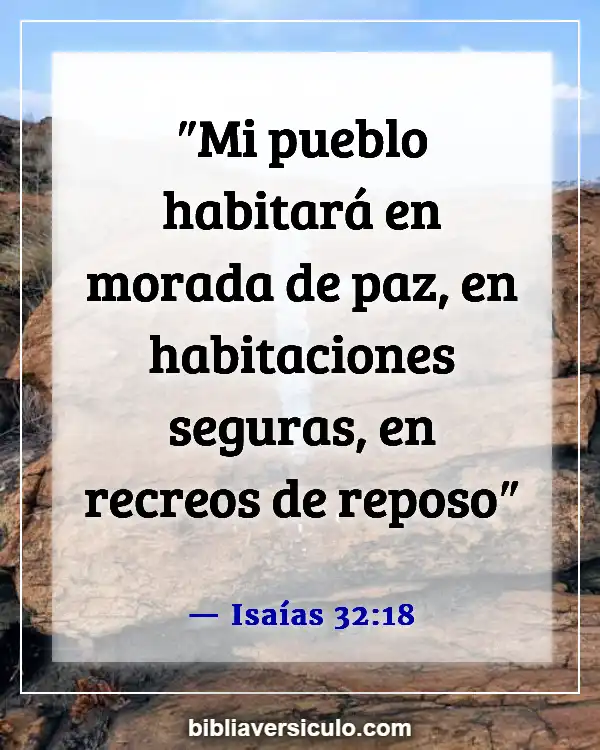 Versículos de la Biblia Sobre Propiedad de la vivienda (Isaías 32:18)