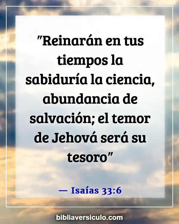 Versículos de la Biblia Sobre Tesoros (Isaías 33:6)