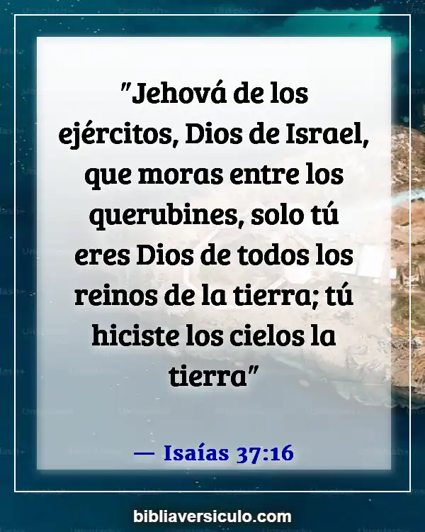 Versículos de la Biblia Sobre Evitación (Isaías 37:16)