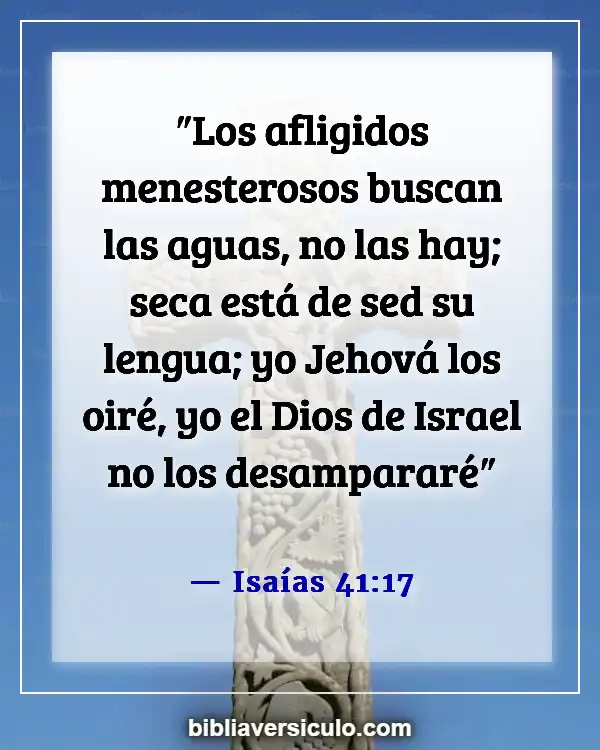 Versículos de la Biblia Sobre Ayudar (Isaías 41:17)