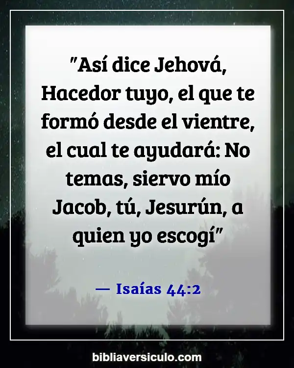 Versículos de la Biblia Sobre Mañana (Isaías 44:2)