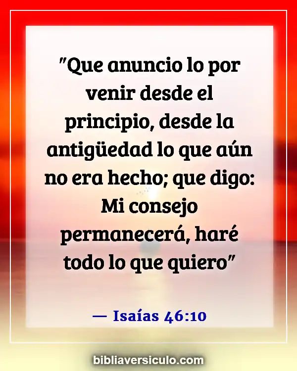 Versículos de la Biblia Sobre El futuro (Isaías 46:10)