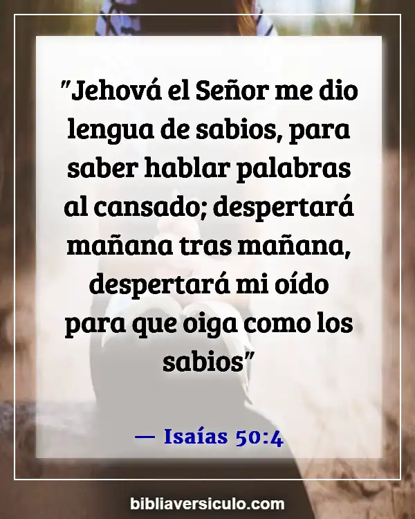 Versículos de la Biblia Sobre Maestro (Isaías 50:4)