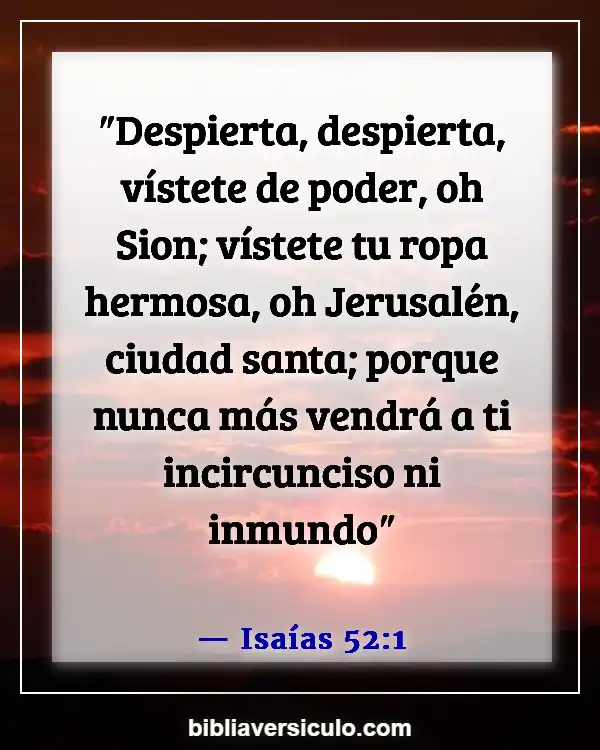 Versículos de la Biblia Sobre Avivamiento y despertar espiritual (Isaías 52:1)