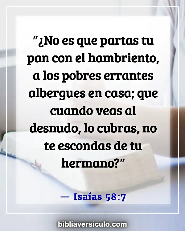 Versículos de la Biblia Sobre Alimentación (Isaías 58:7)