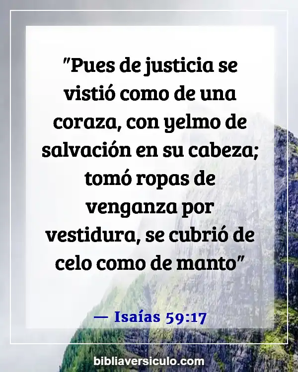 Versículos de la Biblia Sobre Armadura de dios (Isaías 59:17)