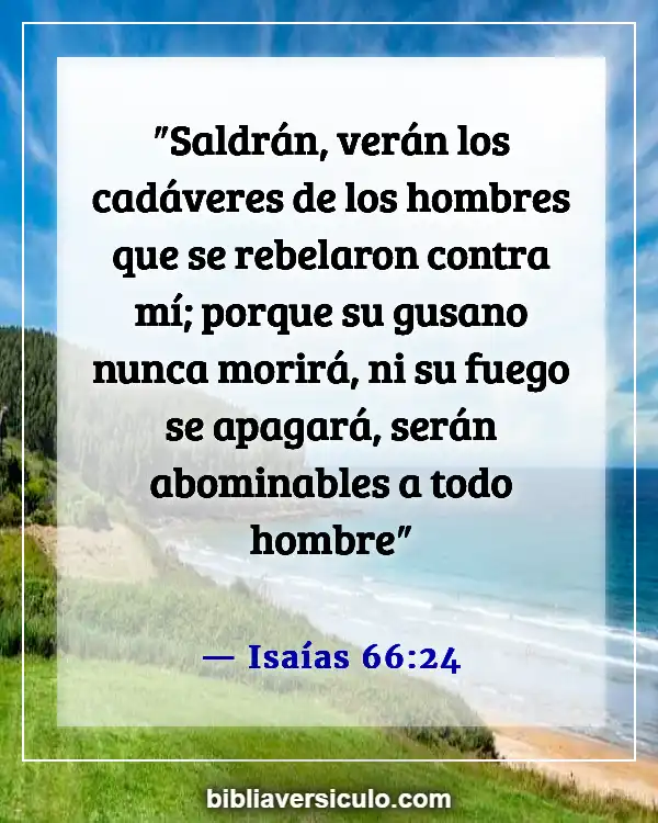 Versículos de la Biblia Sobre Castigo eterno (Isaías 66:24)
