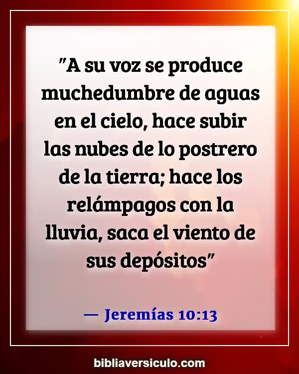 Versículos de la Biblia Sobre Trueno (Jeremías 10:13)