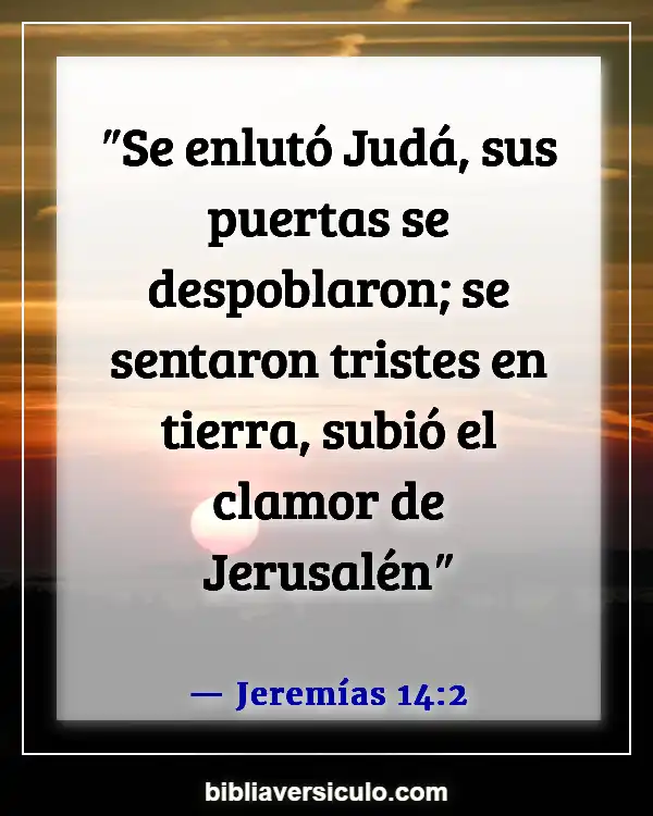 Versículos de la Biblia Sobre Negros (Jeremías 14:2)
