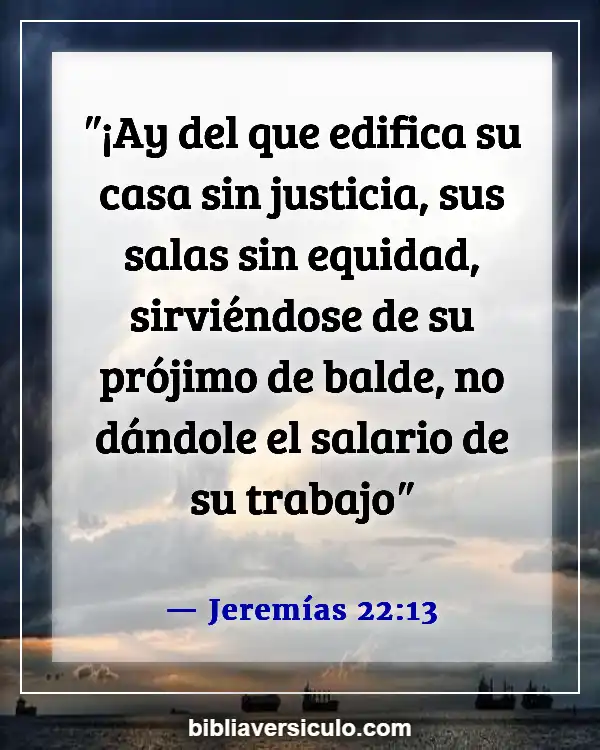 Versículos de la Biblia Sobre Empleados (Jeremías 22:13)