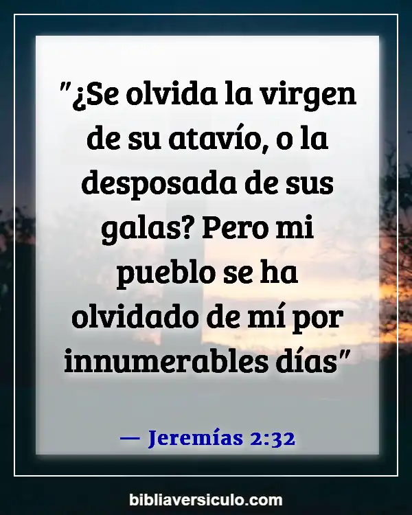 Versículos de la Biblia Sobre Novia y novio (Jeremías 2:32)