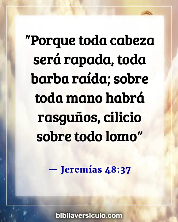 Versículos de la Biblia Sobre Barba (Jeremías 48:37)