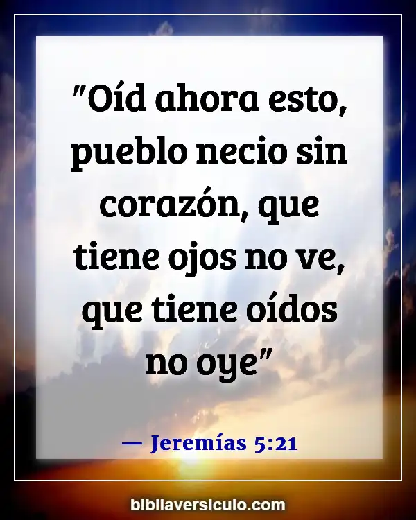 Versículos de la Biblia Sobre Vidente (Jeremías 5:21)