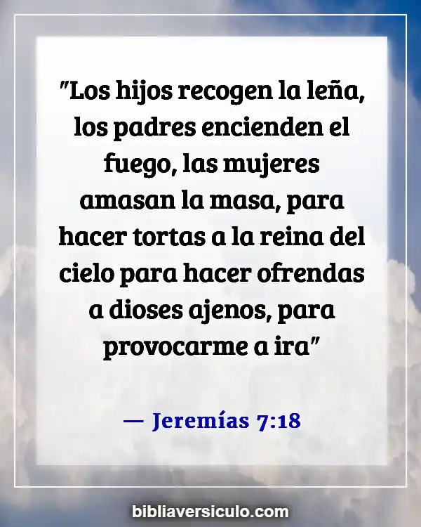 Versículos de la Biblia Sobre Idolatría (Jeremías 7:18)