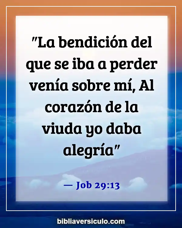 Versículos de la Biblia Sobre Ventanas (Job 29:13)