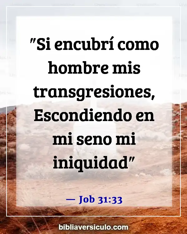Versículos de la Biblia Sobre Caída del hombre (Job 31:33)