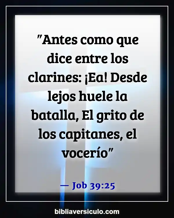 Versículos de la Biblia Sobre Trueno (Job 39:25)