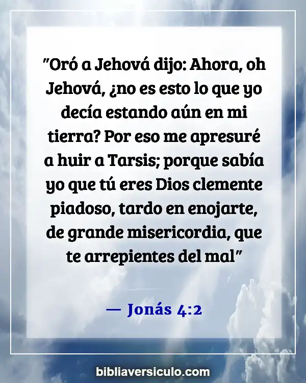 Versículos de la Biblia Sobre La compasión y la misericordia de Dios (Jonás 4:2)