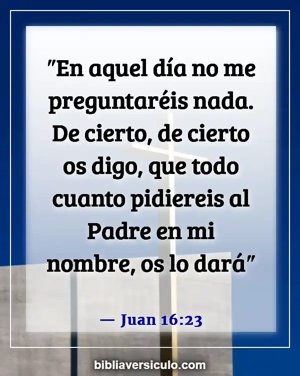 Versículos de la Biblia Sobre Pedid y se os dará (Juan 16:23)