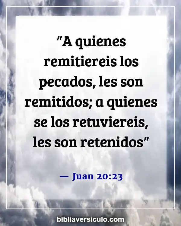 Versículos de la Biblia Sobre Confesión (Juan 20:23)