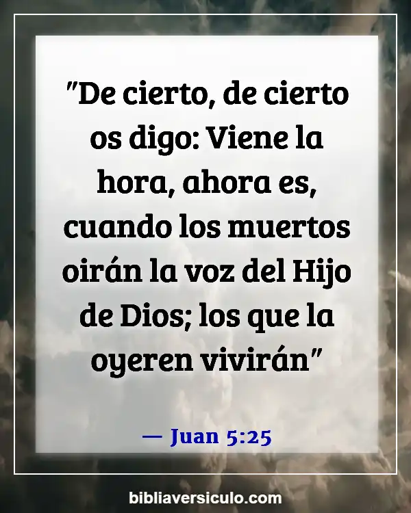 Versículos de la Biblia Sobre Conociendo su voz (Juan 5:25)