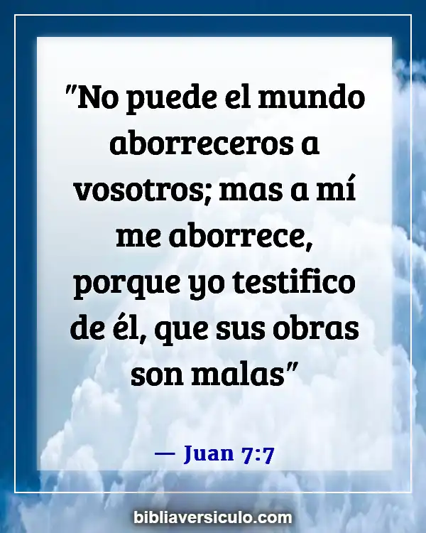 Versículos de la Biblia Sobre Tus enemigos (Juan 7:7)