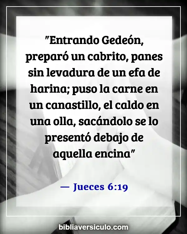 Versículos de la Biblia Sobre Tortas (Jueces 6:19)