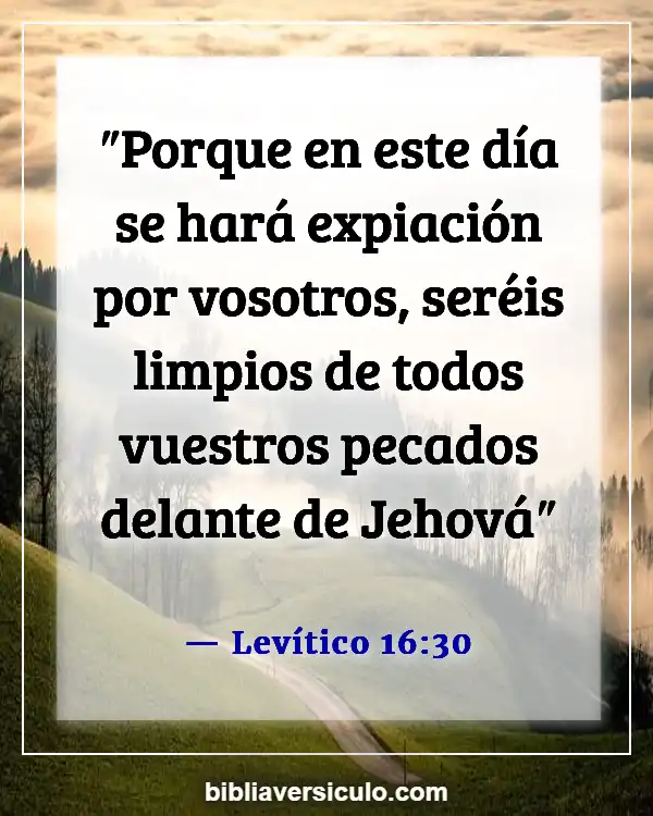 Versículos de la Biblia Sobre Expiación (Levítico 16:30)