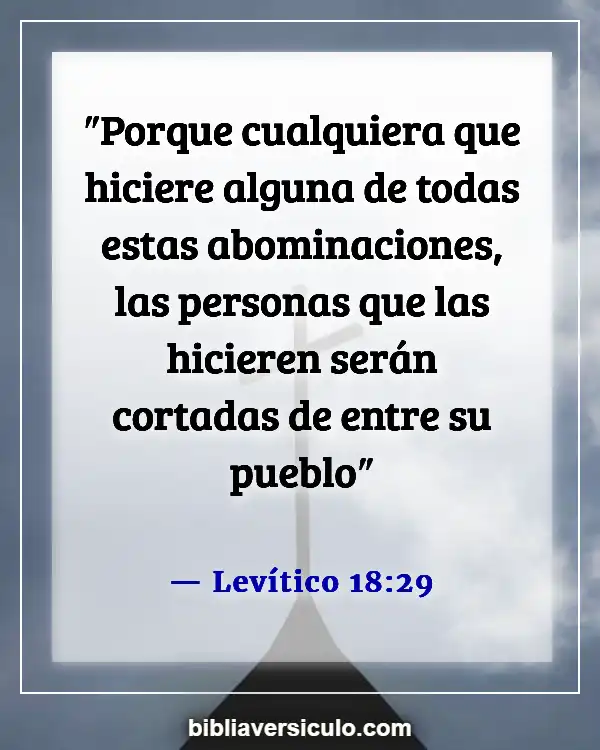 Versículos de la Biblia Sobre Incesto (Levítico 18:29)