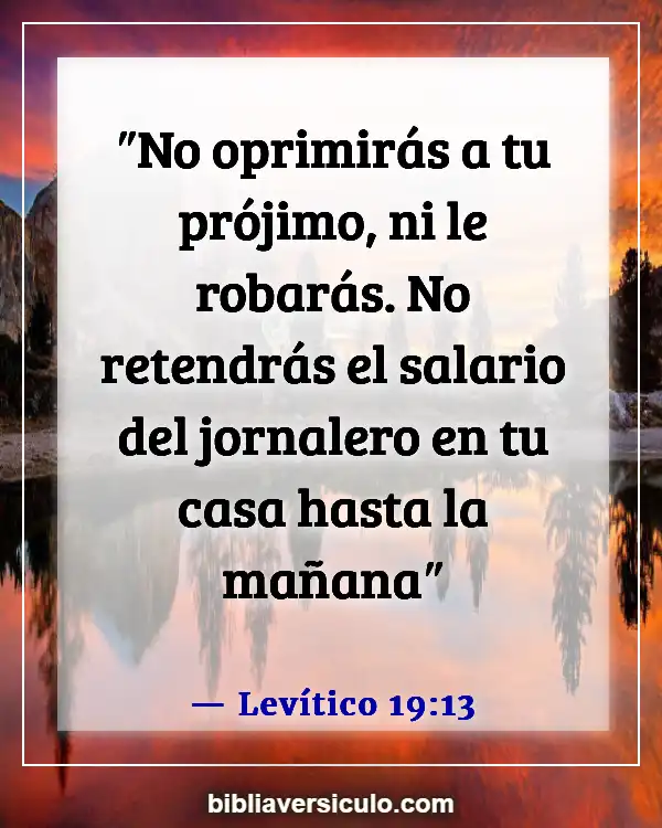 Versículos de la Biblia Sobre Empleados (Levítico 19:13)