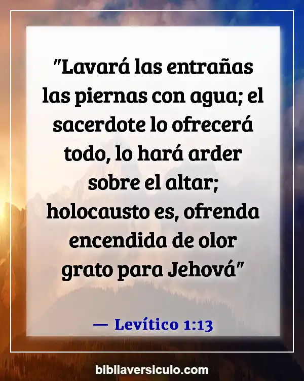 Versículos de la Biblia Sobre Aroma (Levítico 1:13)