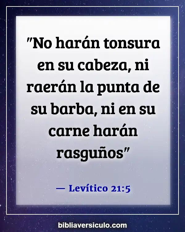 Versículos de la Biblia Sobre Tatuajes (Levítico 21:5)